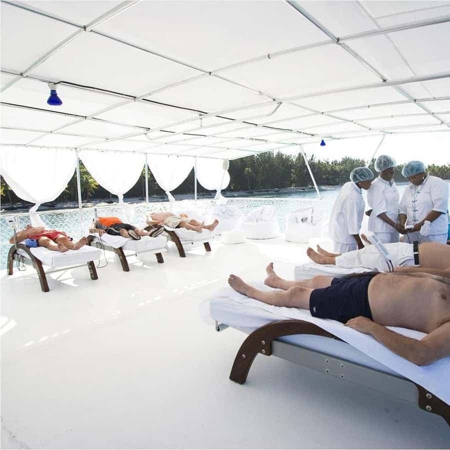 Punta Cana Floating Ocean Spa Experience with Massage & Yoga â Guided tour and outdoor activity
